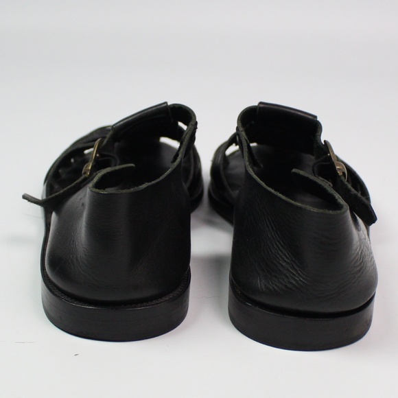 Tommy Bahama Lucca black fisherman sandals buckle - Picture 5 of 7